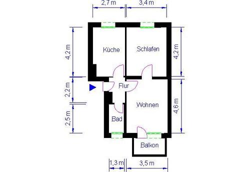 Foto - Etagenwohnung in Magdeburg zur Miete