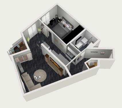 Foto - 2-Zimmer Wohnung - 565,00&nbsp;EUR Kaltmiete, ca.&nbsp; 62,00&nbsp;m&sup2;