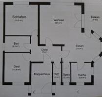 3-Zimmer-Wohnung mit EBK, Balkon, Garage+Stellplatz in 88515 - Langenenslingen