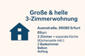 Foto - 3 Zimmerwohnung - BalkonAufzug2 Badezimmer - Erfurt