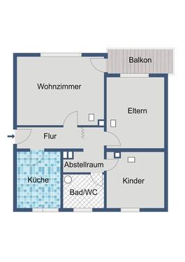 Foto - Erdgeschoßwohnung in Bad Hersfeld zur Miete