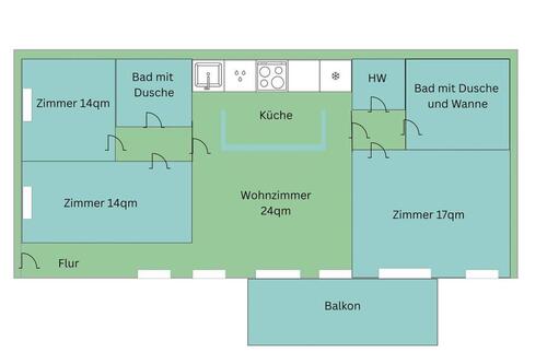 Foto - 4 Zimmer Etagenwohnung zur Miete in Berlin