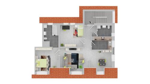 Foto - 3 Zimmer Dachgeschoßwohnung zur Miete in Zeil am Main