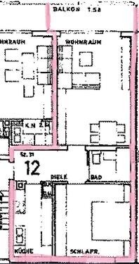 Foto - 2 Zimmer Etagenwohnung zur Miete in Frankfurt am Main