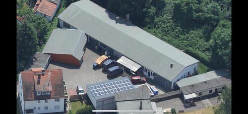 Foto - Halle (Oldtimer) Werkstatt (kein KFZ) Lager mit Büro