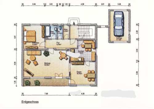 Foto - Häuser zur Miete - 1.400,00&nbsp;EUR Kaltmiete, ca.&nbsp; 120,00&nbsp;m&sup2;