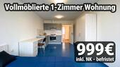 Foto - 1–Zimmer-Wohnung, vollmöbliert, modern, 999€ inkl. NK, befristet