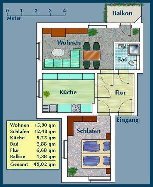 Foto - 2 Zimmer Erdgeschoßwohnung zur Miete in Dresden