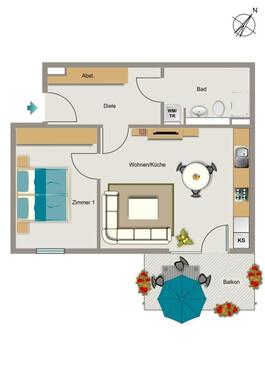 Foto - 2 Zimmer Etagenwohnung zur Miete in Essen