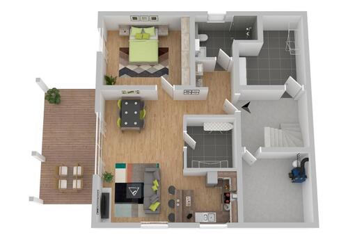 Foto - Terrassenwohnung in Weilburg zur Miete