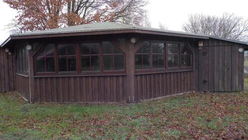 Foto - Pavillion Holzhaus Holzhütte 86m2 Achteck Bungalow Octagon