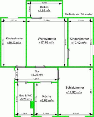 Foto - Etagenwohnung zur Miete in Gera