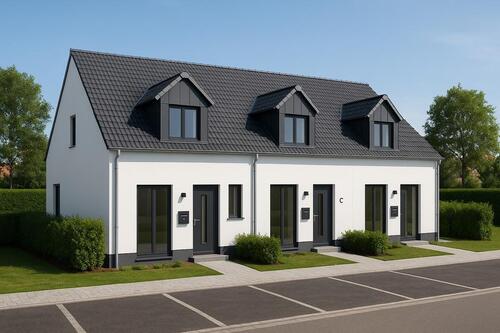 Foto - Helles familienfreundliches Neubaureihenhaus im Grünen KfW