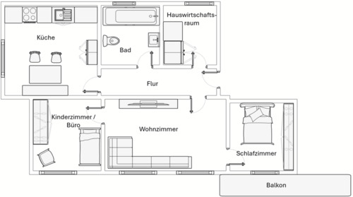 Foto - 3.5 Zimmer Etagenwohnung zur Miete in Bad Kreuznach
