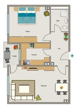 Foto - 2.5 Zimmer Etagenwohnung zur Miete in Leverkusen