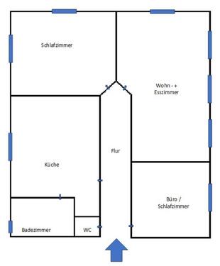 Foto - Etagenwohnung in Goslar zur Miete
