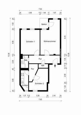 Foto - 3 Zimmer Etagenwohnung in Erfurt