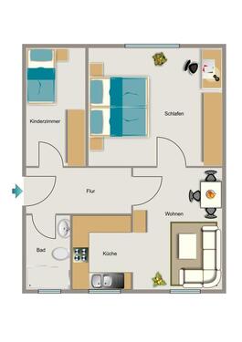 Foto - 3.5 Zimmer Etagenwohnung zur Miete in Marl