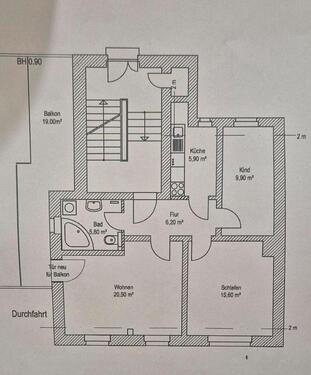 Foto - 3 Zimmer Wohnung - 750,00 EUR Kaltmiete,