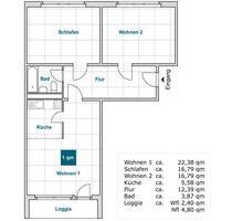 Familienfreundliche 3-Zimmerwohnung mit Balkon! - Dresden Prohlis