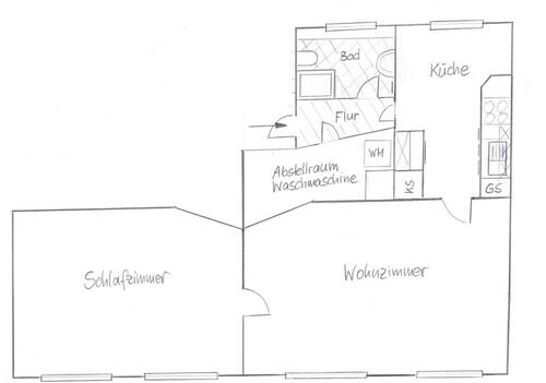 Foto - 2 Zimmer Etagenwohnung zur Miete in Schwerin