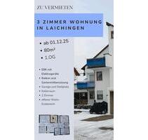 3 Zimmerwohnung zu vermieten - 950,00&nbsp;EUR Kaltmiete, in Berghülen (PLZ: 89180)
