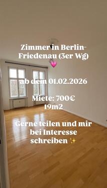 Foto - Helles WG-Zimmer in Steglitz - unbefristet - Anmeldung möglich