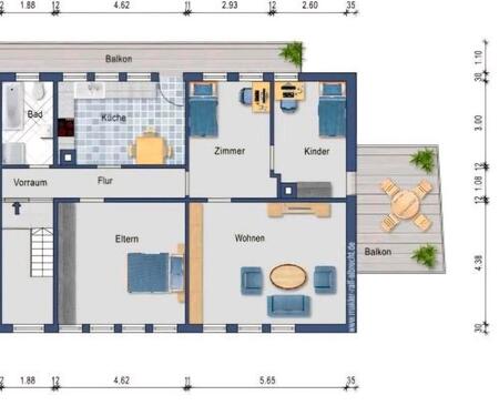 Foto - 3,54 Zimmer Wohnung zu vermieten