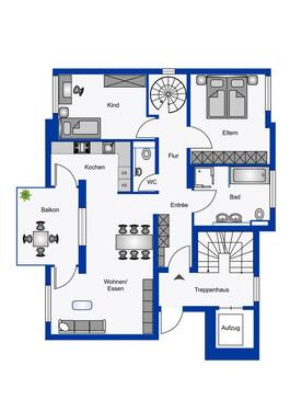 Foto - 4.5 Zimmer Maisonettenwohnung zur Miete in Auenwald