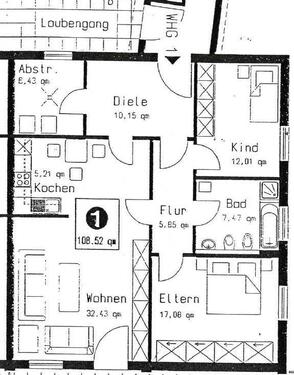 Foto - 3-ZKB Wohnung in Homburg, inkl. Waschmaschinenanschluss im HWR, Nähe Uniklinik ab 01.06.26 zu vermieten, provisionsfrei