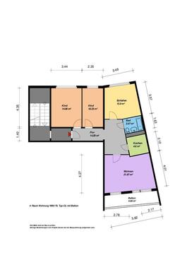 Foto - 4 Zimmer Etagenwohnung zur Miete in Neubrandenburg