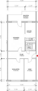 Foto - 3 Zimmer Etagenwohnung zur Miete in Chemnitz