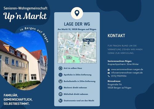 Foto - Zimmer in Senioren-WG in Bergen auf Rügen ab sofort zu vermieten