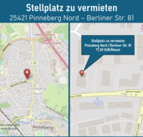 Stellplatz zu vermieten (Pinneberg Nord, Berliner Str.)