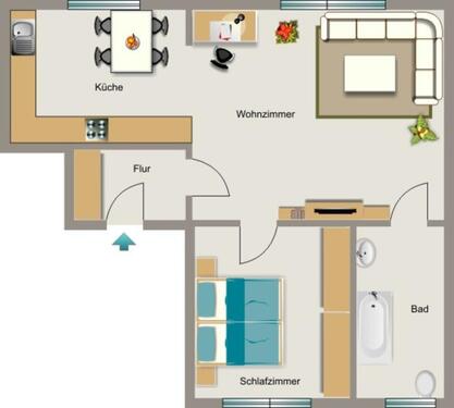 Foto - 2.5 Zimmer Etagenwohnung zur Miete in Recklinghausen