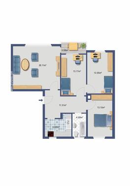 Foto - 4 Zimmer Etagenwohnung in Uelzen