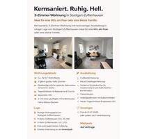 Schöne helle 3-Zi-Wohnung in Stuttgart-Zuffenhausen,zentrale Lage