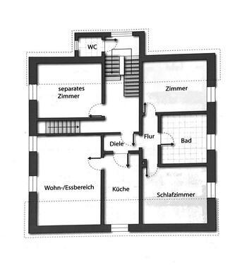 Foto - 4 Zimmer Wohnung am Bahnhof - 750,00&nbsp;EUR Kaltmiete, ca.&nbsp; 96,00&nbsp;m&sup2;