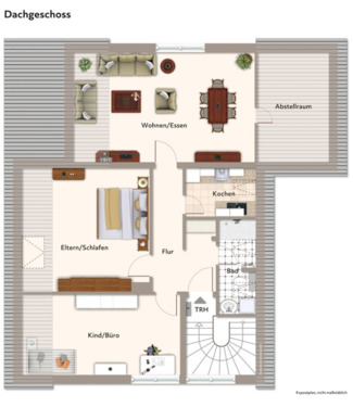 Foto - 3 Zimmer Dachgeschoßwohnung zur Miete in Pentling