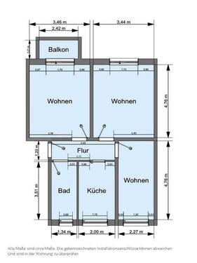 Foto - Etagenwohnung in Senftenberg zur Miete