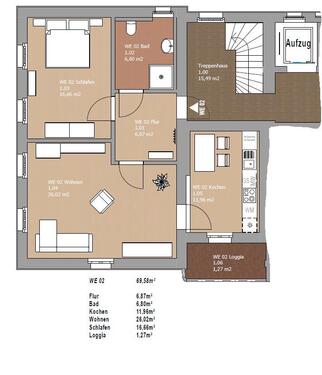 Foto - 2 Zimmer Etagenwohnung zur Miete in Niesky