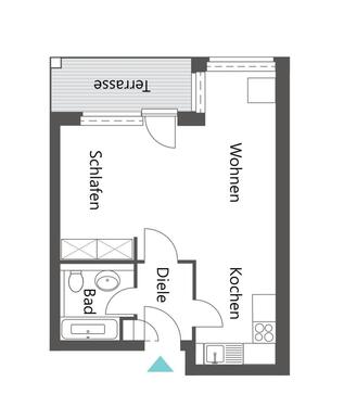 Foto - 1.5 Zimmer Etagenwohnung zur Miete in Schkeuditz