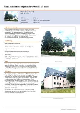 Foto - 2 Zimmer Etagenwohnung zur Miete in Chemnitz