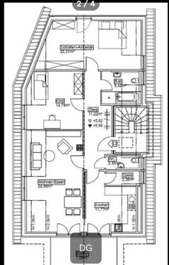 Foto - 3 Zimmer Dachgeschoßwohnung zur Miete in Kaufbeuren
