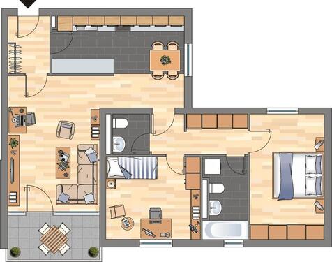Foto - 3 Zimmer Etagenwohnung zur Miete in Wuppertal