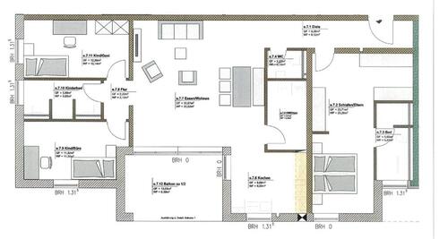 Foto - Wallerfangen: ca. 120m² neuwertige, gepflegte 4-ZKB Whg. + Balkon + zwei Stellplätze in Top Lage