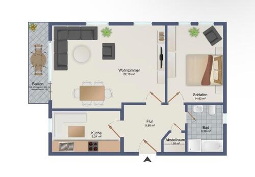 Foto - 2 Zimmer Etagenwohnung zur Miete in Meppen