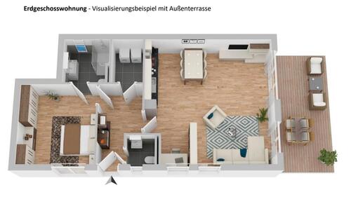 Foto - 2 Zimmer Etagenwohnung in Münster