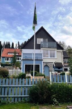 Foto - Ferienhaus HARZ, 6 Pers, Hunde erlaubt, Zaun, Panoramablick