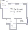 Foto - 1 Zimmer Etagenwohnung zur Miete in Dresden